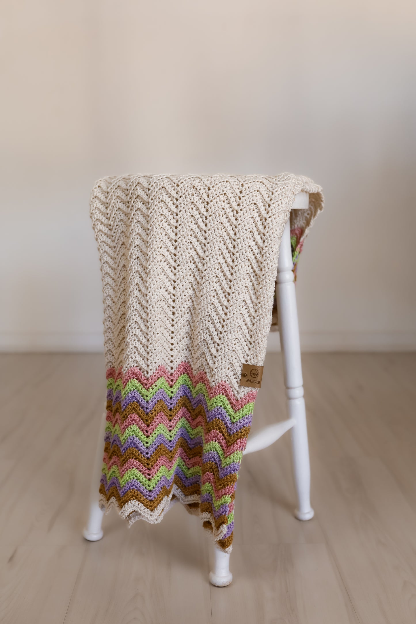 Organic Cotton Crochet Baby Blanket