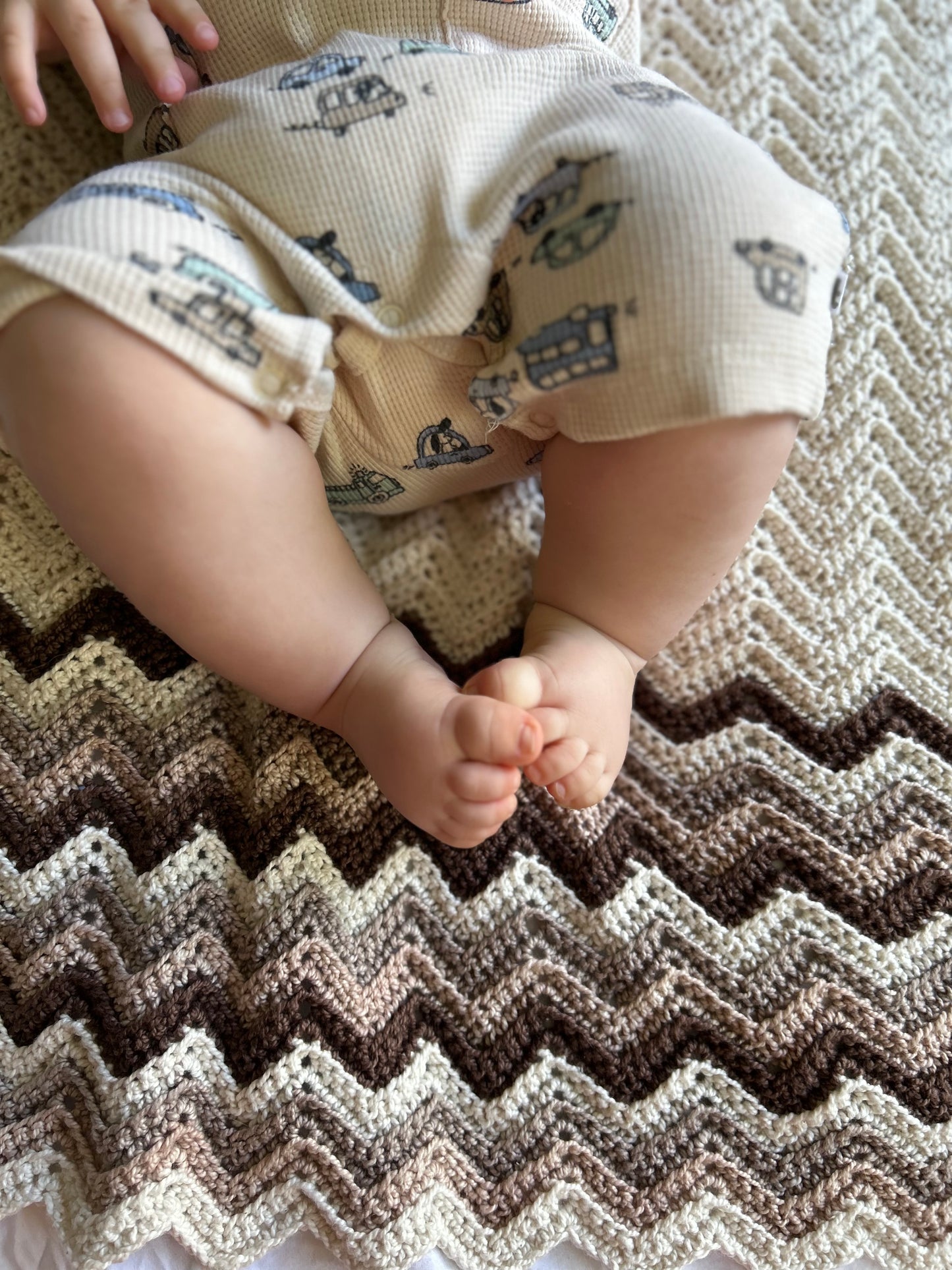 Organic Cotton Crochet Baby Blanket