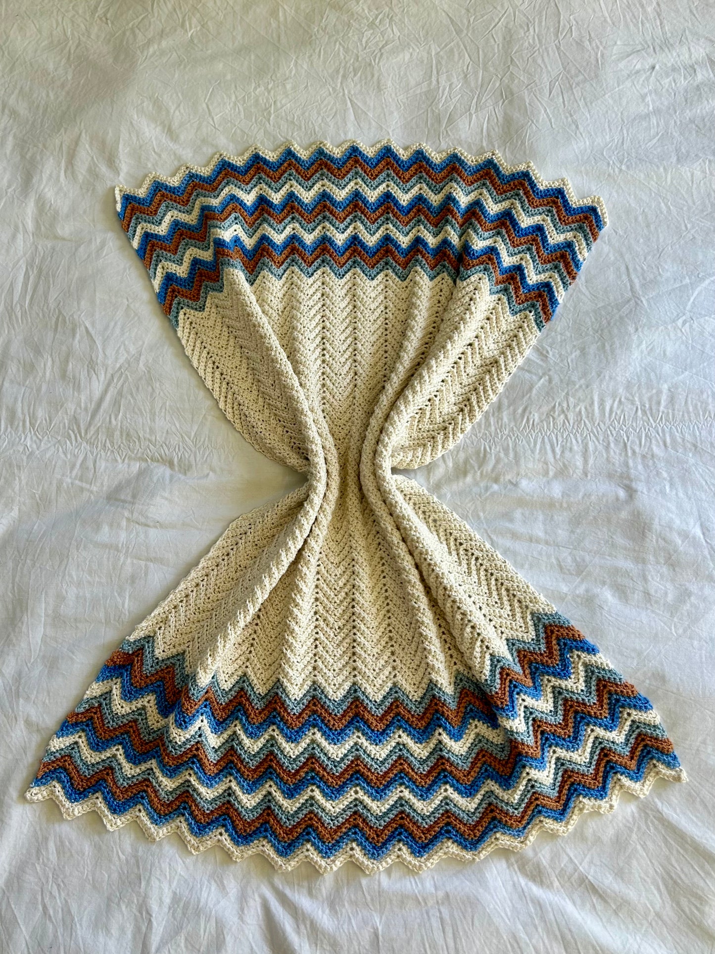 Organic Cotton Crochet Baby Blanket