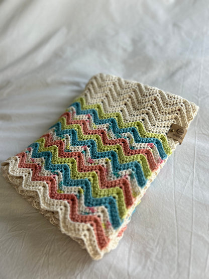 Organic Cotton Crochet Baby Blanket