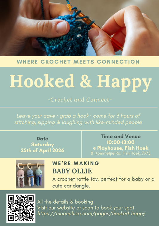 Hooked & Happy | Crochet Workshop in Fish Hoek, Cape Town